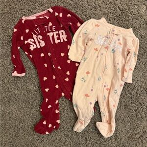 Carter's Little Sister Sleeper 3 month set